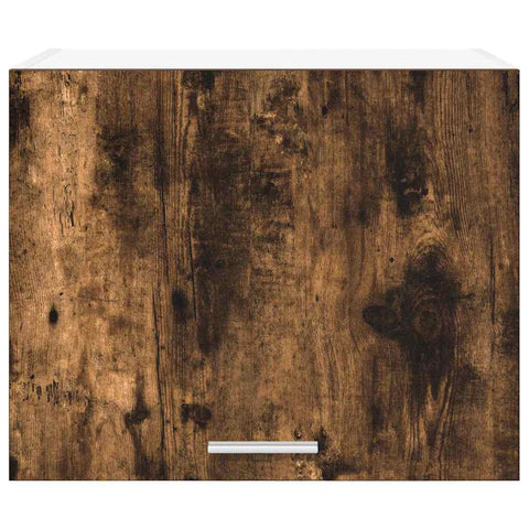 vidaXL Hanging Cabinet Riga Smoked Oak and White 50 x 31 x 40 cm