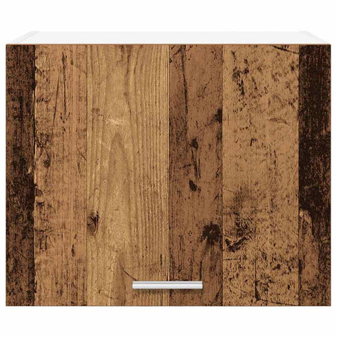 vidaXL Hanging Cabinet Riga 2 pcs Old Wood and White 50 x 31 x 40 cm