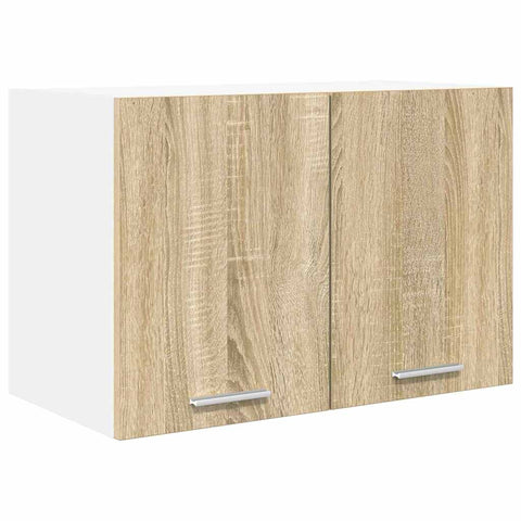vidaXL Hanging Cabinet Riga Sonoma Oak and White 60 x 31 x 40 cm