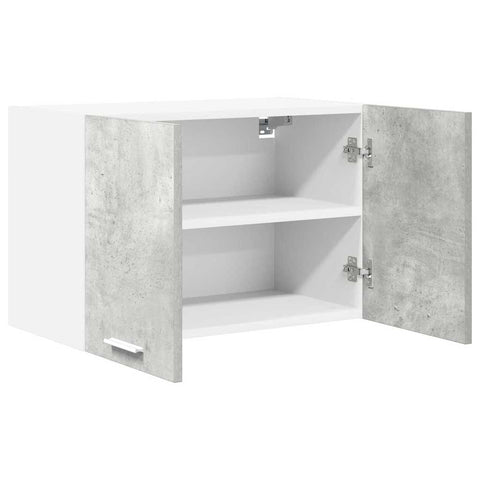 vidaXL Hanging Cabinet Riga Concrete Grey and White 60 x 31 x 40 cm
