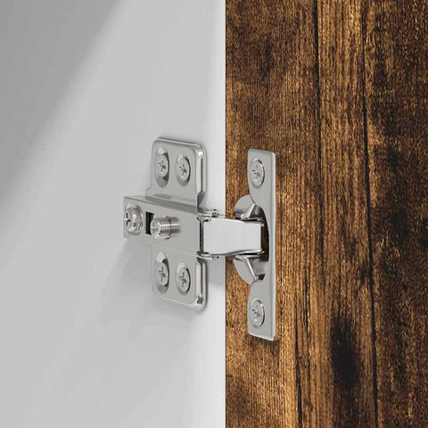 vidaXL Hanging Cabinet Riga 2 pcs Smoked Oak and White 60 x 31 x 40 cm