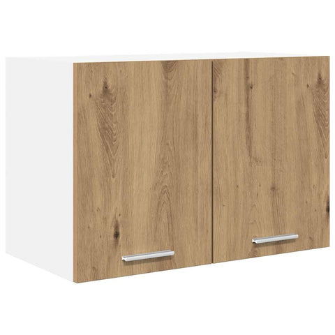 vidaXL Hanging Cabinet Riga Artisan Oak and White 60 x 31 x 40 cm