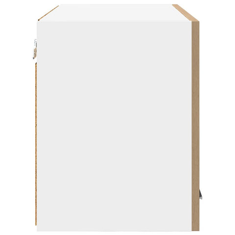 vidaXL Hanging Cabinet Riga Artisan Oak and White 60 x 31 x 40 cm