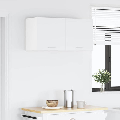 vidaXL Hanging Cabinet Riga White 80 x 31 x 40 cm Engineered Wood