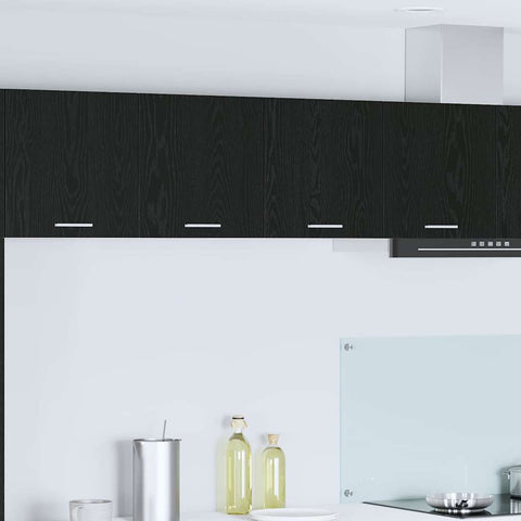 vidaXL Hanging Cabinet Riga Black Oak 80 x 31 x 40 cm Engineered Wood