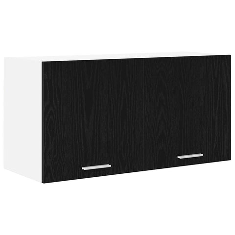 vidaXL Hanging Cabinet Riga Black Oak 80 x 31 x 40 cm Engineered Wood