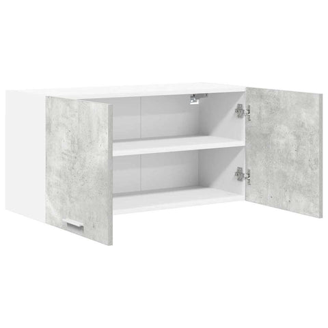 vidaXL Hanging Cabinet with Shelf Riga Concrete Grey 80 x 31 x 40 cm