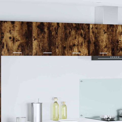 vidaXL Hanging Cabinet Riga Smoked Oak 80 x 31 x 40 cm Engineered Wood