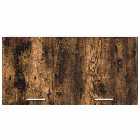 vidaXL Hanging Cabinet Riga Smoked Oak 80 x 31 x 40 cm Engineered Wood