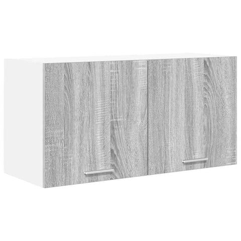 vidaXL Hanging Cabinet with Shelf Riga Grey Sonoma 80 x 31 x 40 cm