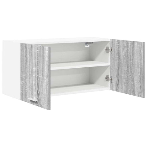 vidaXL Hanging Cabinet with Shelf Riga Grey Sonoma 80 x 31 x 40 cm