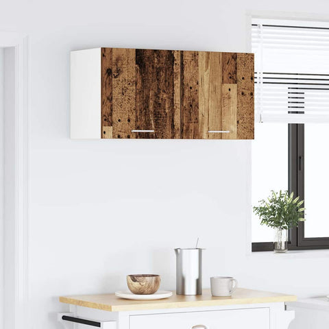 vidaXL Hanging Cabinet Riga Old Wood 80 x 31 x 40 cm Engineered Wood