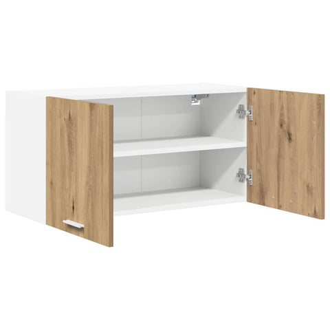 vidaXL Hanging Cabinet with Shelf Riga Artisan Oak 80 x 31 x 40 cm