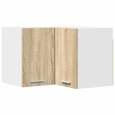 vidaXL Hanging Cabinet Riga Sonoma Oak and White 57 x 57 x 40 cm