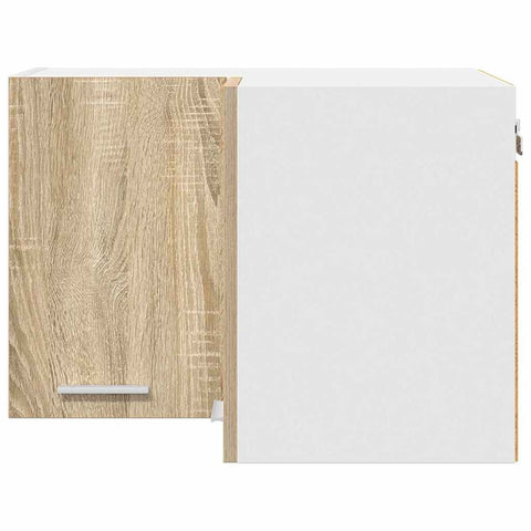 vidaXL Hanging Cabinet Riga Sonoma Oak and White 57 x 57 x 40 cm