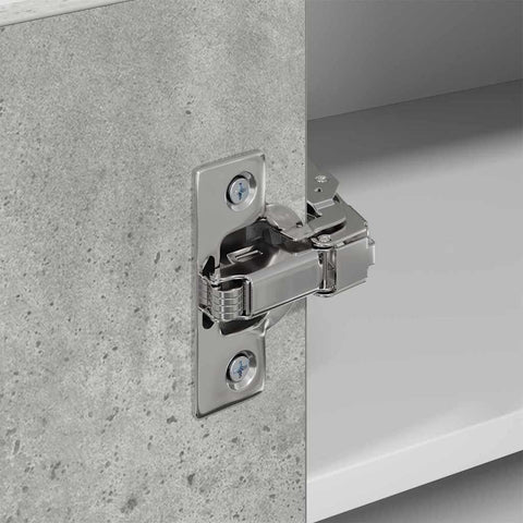 vidaXL Hanging Cabinet Riga Concrete Grey and White 57 x 57 x 40 cm