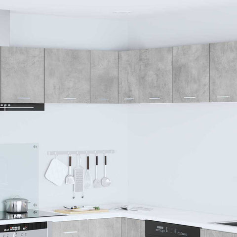 vidaXL Hanging Cabinet Riga Concrete Grey and White 57 x 57 x 40 cm