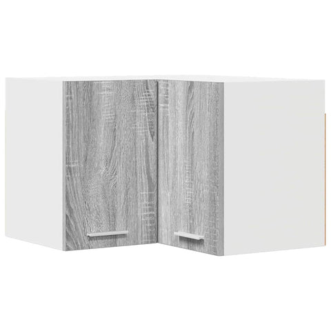 vidaXL Hanging Cabinet Riga Grey Sonoma and White 57 x 57 x 40 cm