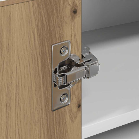 vidaXL Hanging Cabinet Riga Artisan Oak and White 57 x 57 x 40 cm