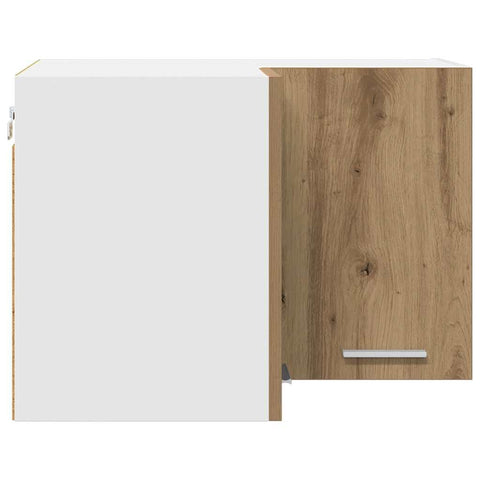 vidaXL Hanging Cabinet Riga Artisan Oak and White 57 x 57 x 40 cm