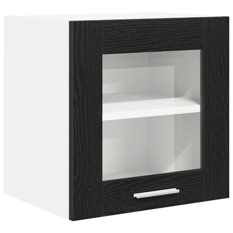 vidaXL Hanging Cabinet Riga Black Oak 40 x 31 x 40 cm Engineered Wood