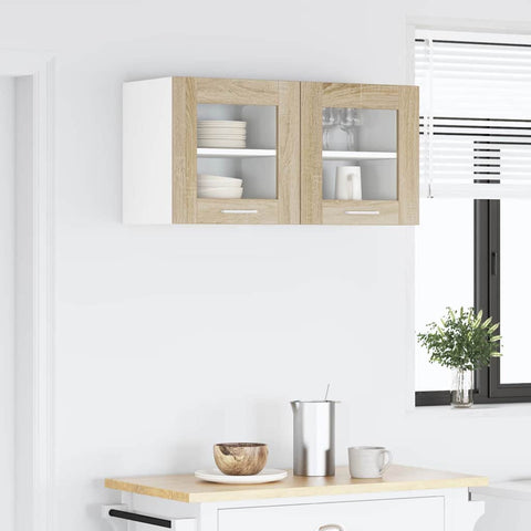 vidaXL Hanging Cabinet Riga Sonoma Oak 40 x 31 x 40 cm Engineered Wood
