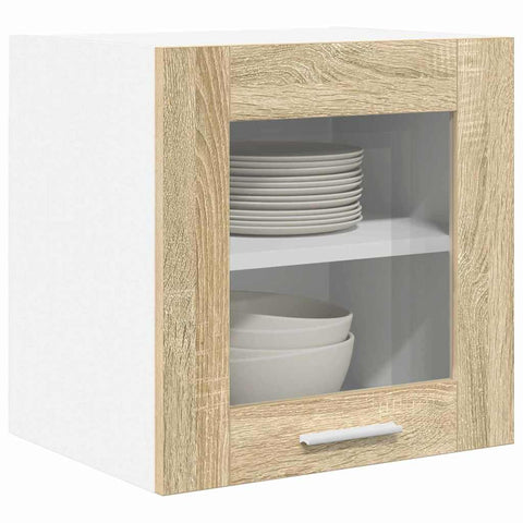 vidaXL Hanging Cabinet with Door Riga 2 pcs Sonoma Oak 40 x 31 x 40 cm