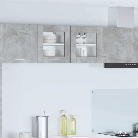 vidaXL Hanging Cabinet with Shelf Riga Concrete Grey 40 x 31 x 40 cm