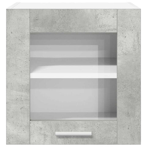 vidaXL Hanging Cabinet with Shelf Riga Concrete Grey 40 x 31 x 40 cm