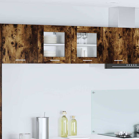 vidaXL Hanging Cabinet Riga Smoked Oak 40 x 31 x 40 cm Engineered Wood