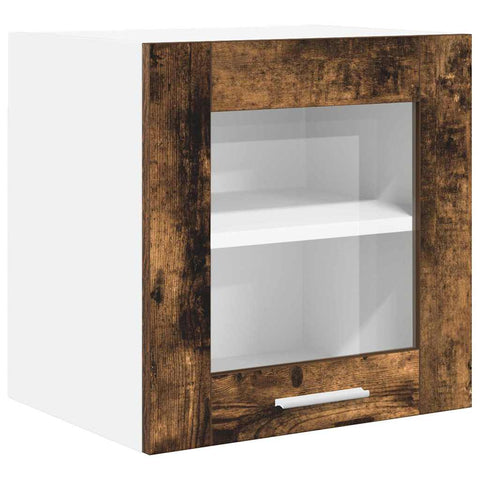 vidaXL Hanging Cabinet Riga Smoked Oak 40 x 31 x 40 cm Engineered Wood