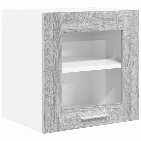 vidaXL Hanging Cabinet with Storage Riga Grey Sonoma 40 x 31 x 40 cm