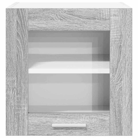 vidaXL Hanging Cabinet with Storage Riga Grey Sonoma 40 x 31 x 40 cm