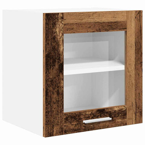 vidaXL Hanging Cabinet with Shelf Riga 2 pcs Old Wood 40 x 31 x 40 cm