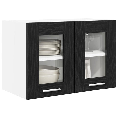 vidaXL Hanging Cabinet Riga Black Oak 60 x 31 x 40 cm Engineered Wood