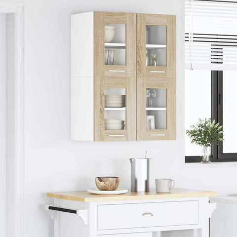 vidaXL Hanging Cabinet Riga Sonoma Oak 60 x 31 x 40 cm Engineered Wood