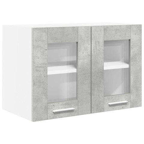 vidaXL Hanging Cabinet with Shelf Riga Concrete Grey 60 x 31 x 40 cm