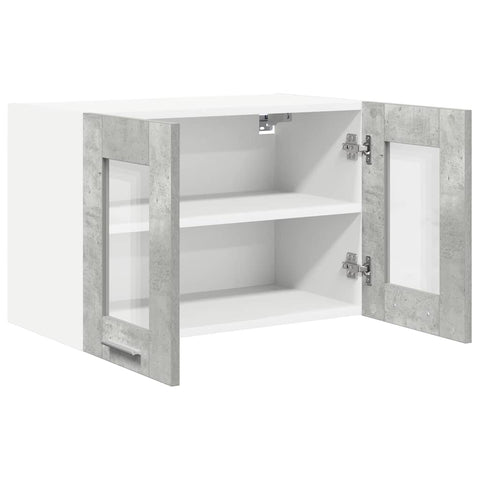 vidaXL Hanging Cabinet Riga 2 pcs Concrete Grey 60 x 31 x 40 cm