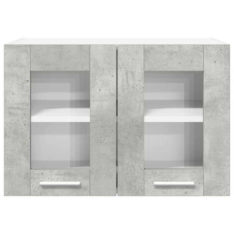 vidaXL Hanging Cabinet Riga 2 pcs Concrete Grey 60 x 31 x 40 cm