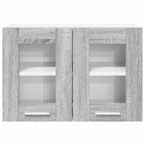 vidaXL Hanging Cabinet with Shelf Riga Grey Sonoma 60 x 31 x 40 cm