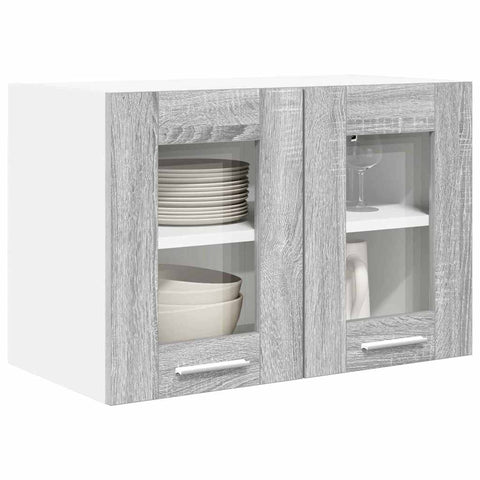 vidaXL Hanging Cabinet with Shelf Riga Grey Sonoma 60 x 31 x 40 cm