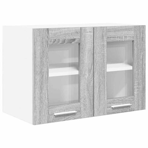 vidaXL Hanging Cabinet Riga 2 pcs Grey Sonoma 60 x 31 x 40 cm