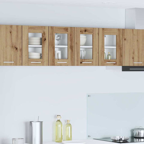 vidaXL Hanging Cabinet with Shelf Riga Artisan Oak 60 x 31 x 40 cm