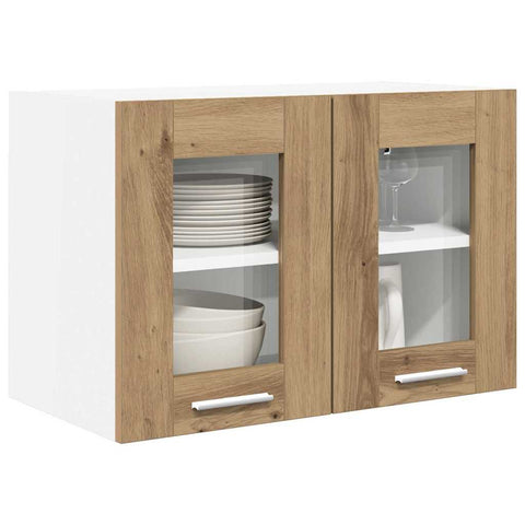 vidaXL Hanging Cabinet with Shelf Riga Artisan Oak 60 x 31 x 40 cm