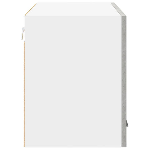vidaXL Hanging Cabinet Riga Concrete Grey and White 80 x 31 x 40 cm
