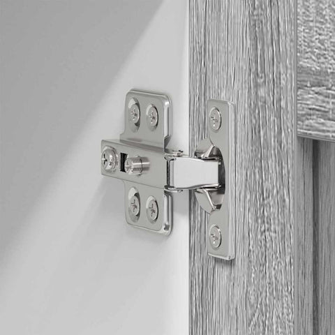 vidaXL Hanging Cabinet Riga Grey Sonoma and White 80 x 31 x 40 cm