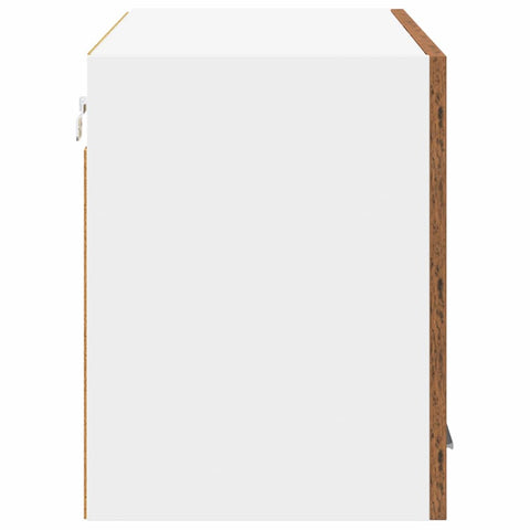 vidaXL Hanging Cabinet Riga Old Wood and White 80 x 31 x 40 cm