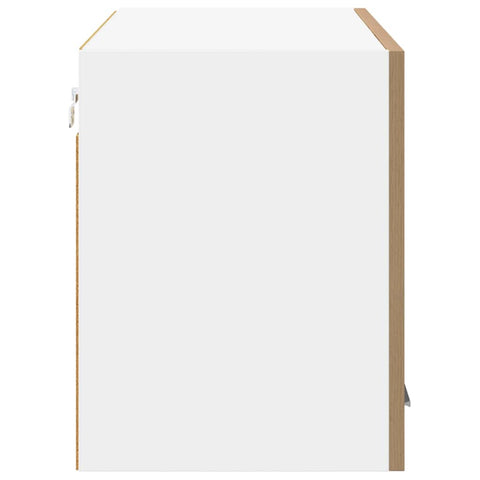 vidaXL Hanging Cabinet Riga Artisan Oak and White 80 x 31 x 40 cm