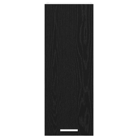 vidaXL Hanging Cabinet Riga 2 pcs Black Oak and White 30 x 31 x 80 cm