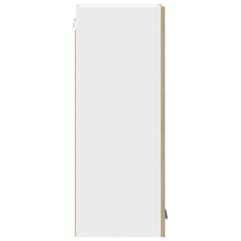 vidaXL Hanging Cabinet Riga 2 pcs Sonoma Oak and White 30 x 31 x 80 cm